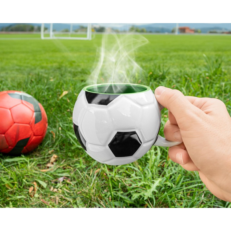 Fodbold Krus Grøn Inderside (480 ml) | Fodbold Krus - Temashop