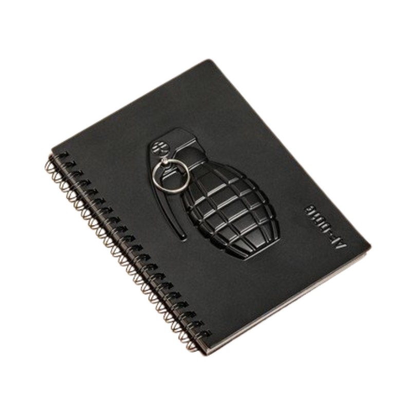 3D Granat Notesbog (18,5 x 14,5 x 1,8 cm) | Militær Sjove Kontorartikler - Temashop