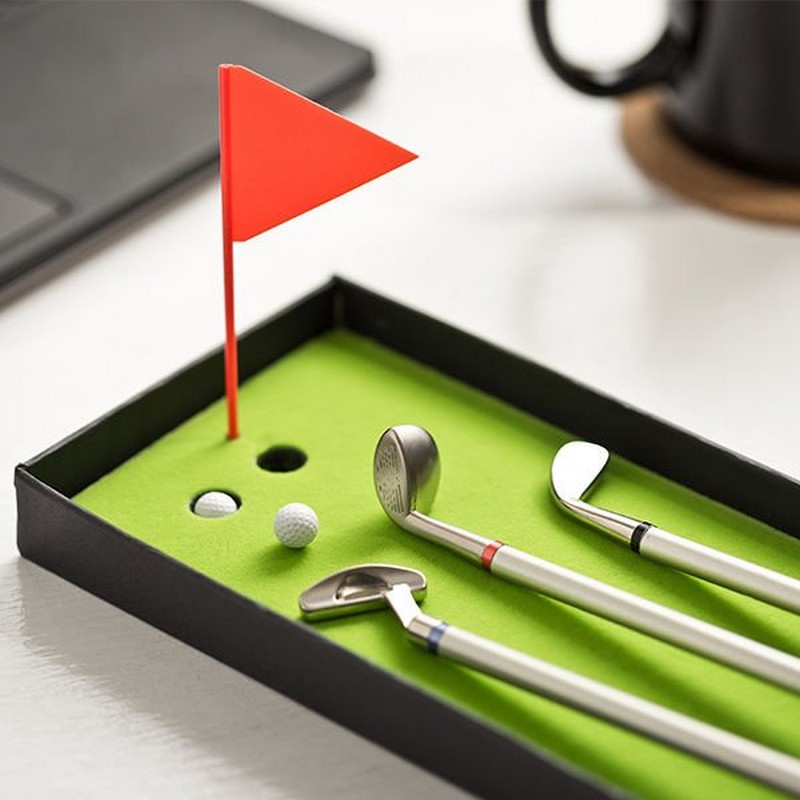 Golf Kuglepenne Sæt Med Green