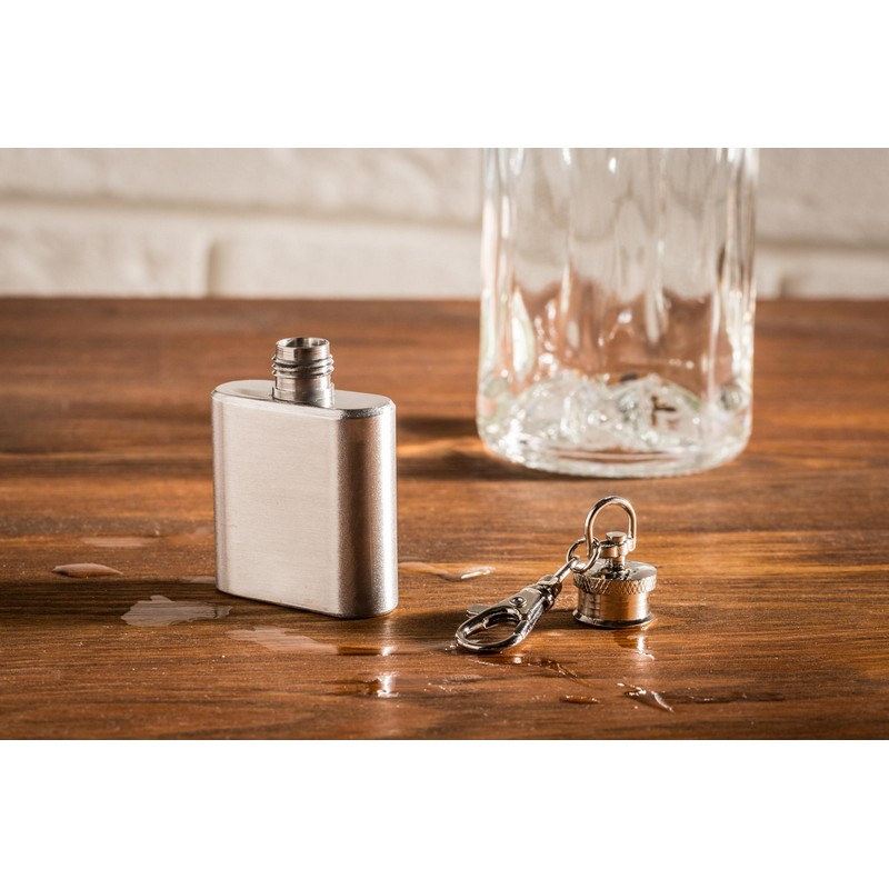 Mini Lommelærke Nøglering Sølv (7 x 4 x 1,9 cm) | Drinks Nøgleringe - Temashop