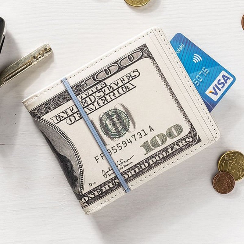 Dollar Pung (11 x 9,3 cm) | Penge Taske / Pung - Temashop