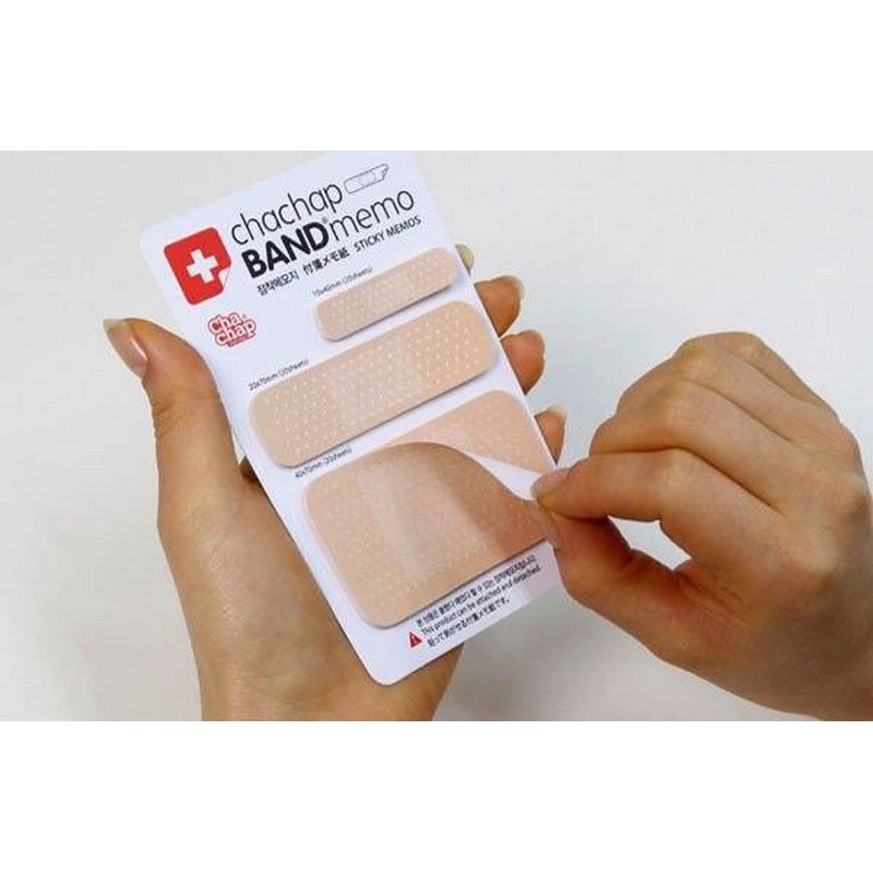Plaster Sticky Notes (1 x 4 cm & 2 x 6,9 cm & 4 x 6,9 cm) | Læge Sjove Kontorartikler - Temashop