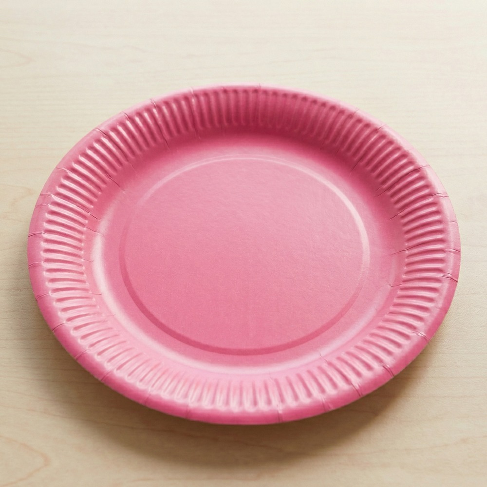 Frokosttallerkener Hot Pink - 8 stk (18 cm) | Pink tema Tallerkner - Temashop