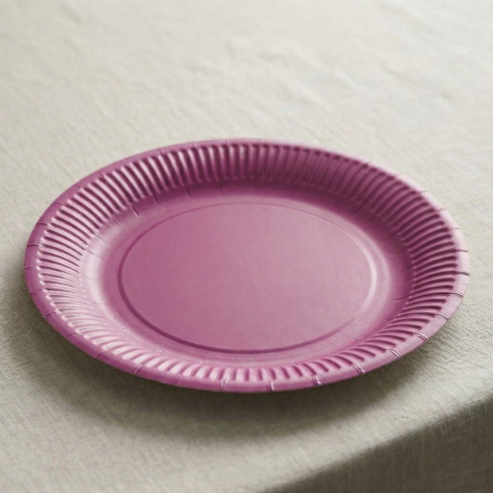 Middagstallerkener Lilla - 16 stk (23 cm) | Lilla tema Tallerkner - Temashop