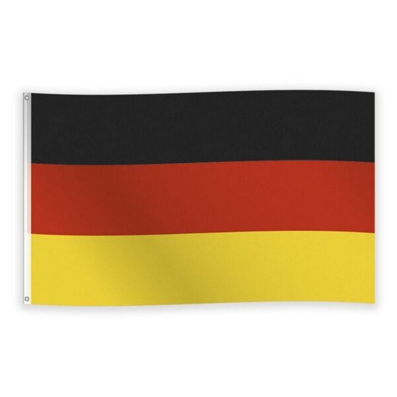 Tyskland Flag - 1 stk (150 x 90 cm) | Tyskland Flag - Temashop