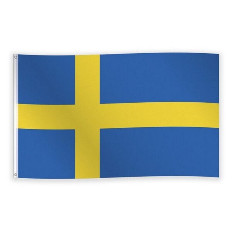 Sverige Flag - 1 stk (150 x 90 cm) | Sverige Flag - Temashop