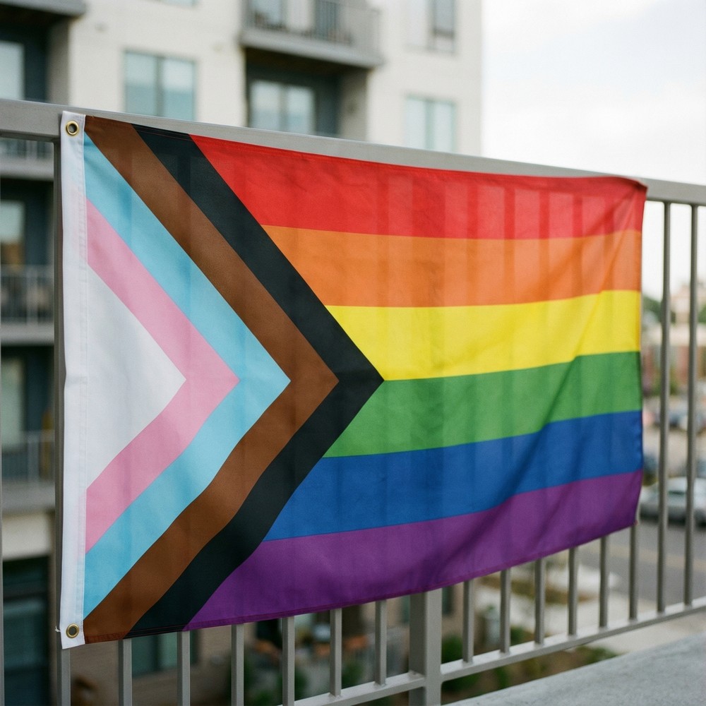Progress Pride Flag - 1 stk (150 x 90 cm) | Pride Flag - Temashop