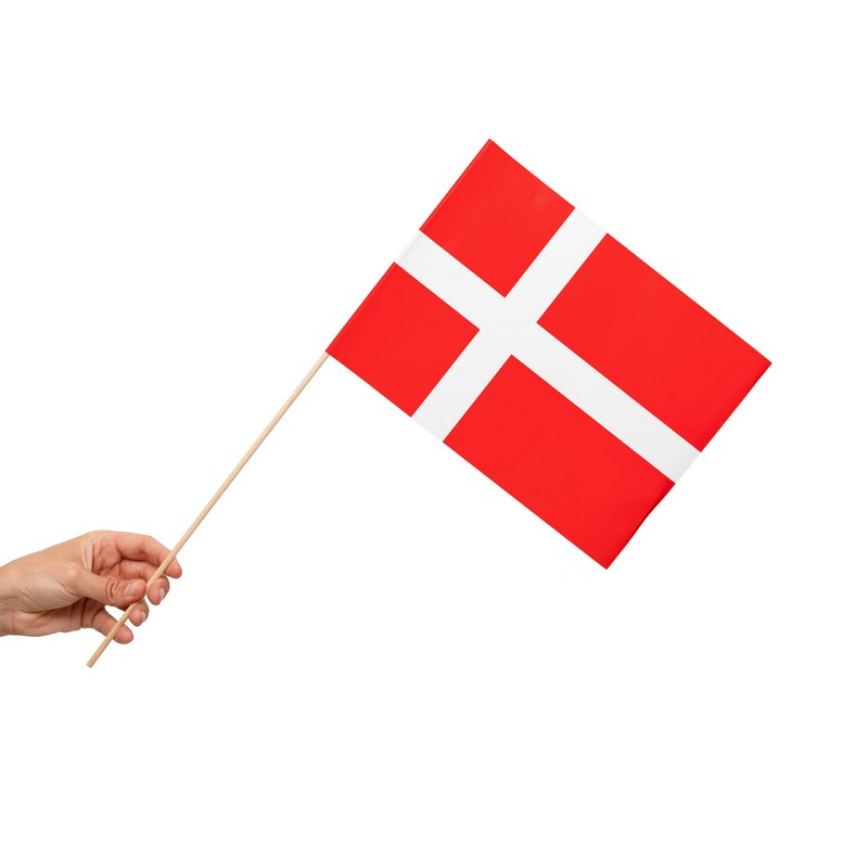 Danmark Flag På Pinde