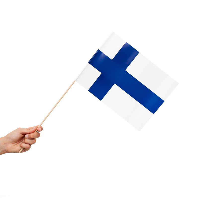 Finland Flag På Pinde
