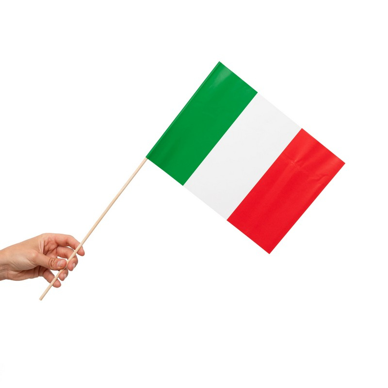 Italien Flag På Pinde