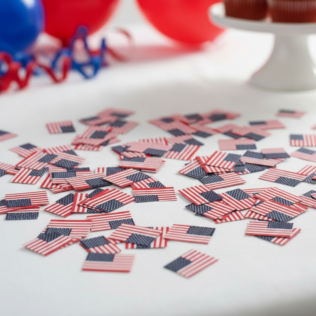 USA Flag Konfetti - 150 stk | Amerika Konfetti - Temashop