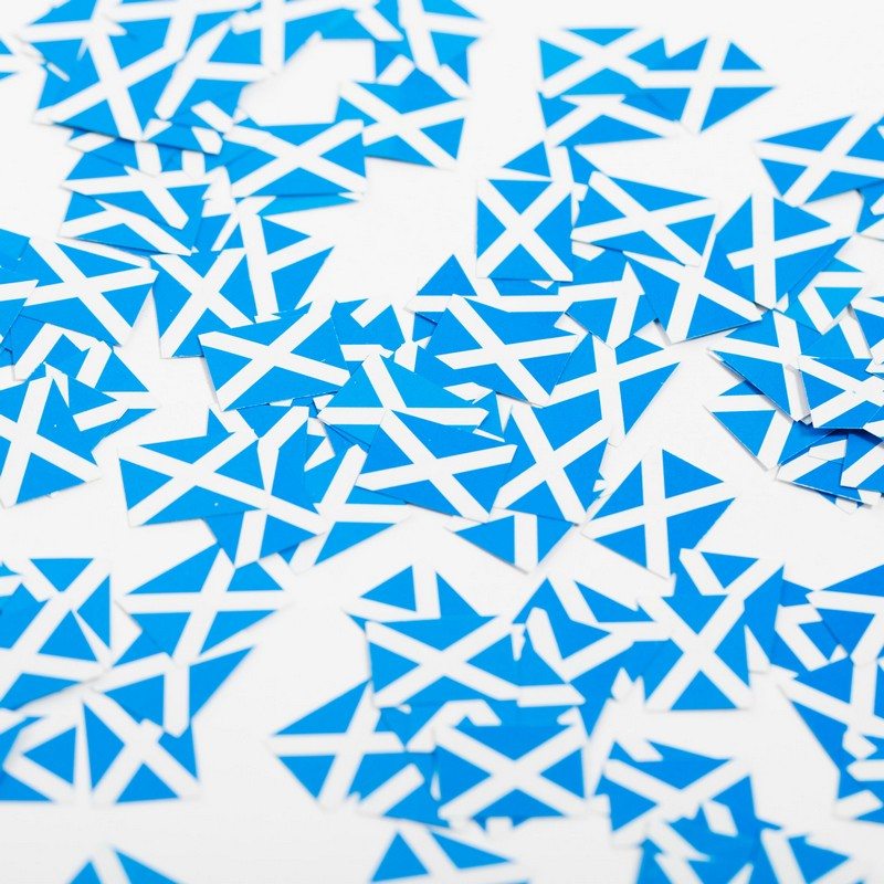 Skotland Flag Konfetti - 150 stk | Skotland Konfetti - Temashop