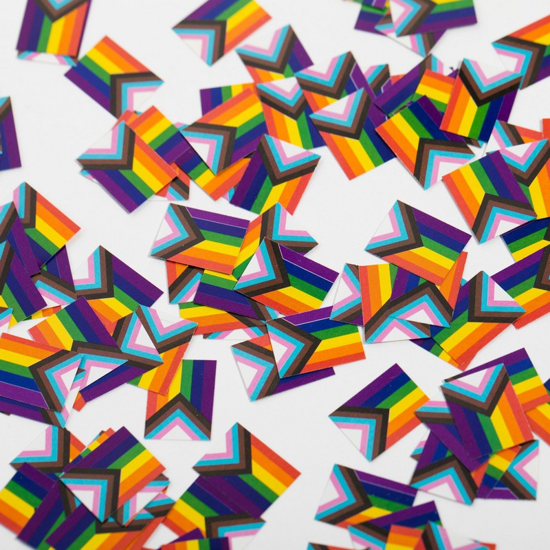 Progress Pride Flag Konfetti - 150 stk | Pride Konfetti - Temashop