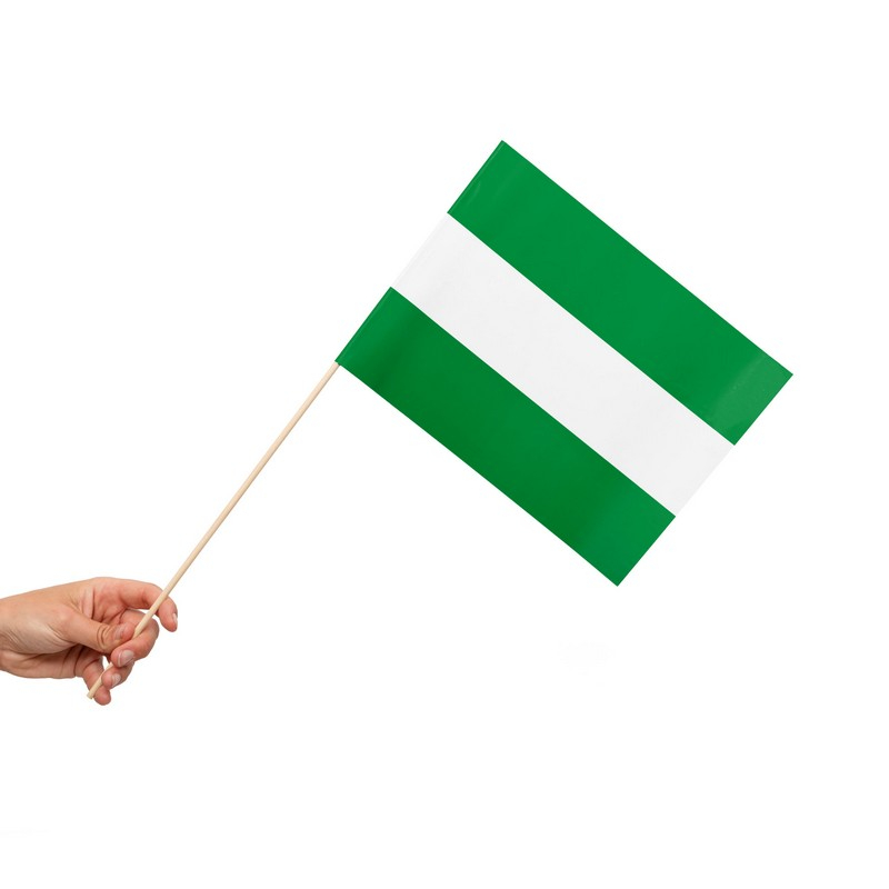 Rotterdam Flag På Pinde - 10 stk (20 x 30 cm) | Holland Flag - Temashop