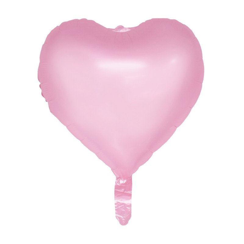 Hjerte Folieballon Lyserød