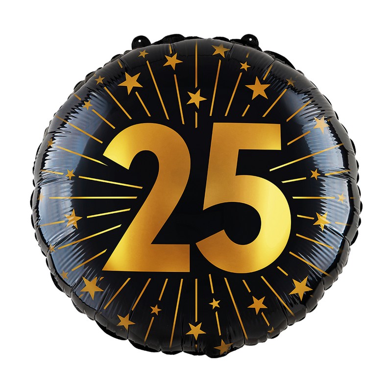 25 Års Golden Celebrations Folieballon
