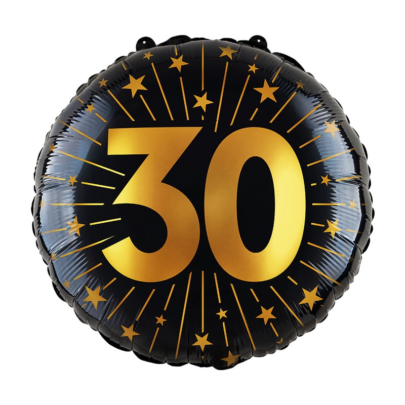 30 Års Golden Celebrations Folieballon