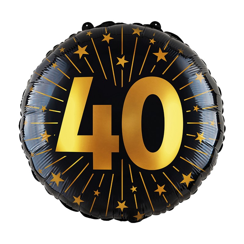 40 Års Golden Celebrations Folieballon