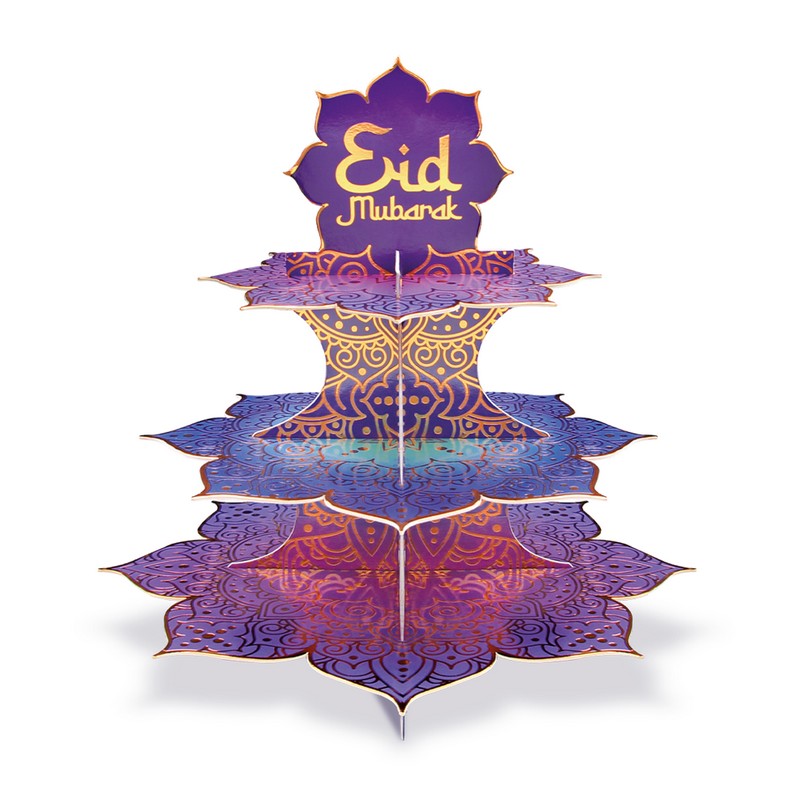 Eid Mubarak Kageopsats - 1 stk | Eid Kagestand - Temashop