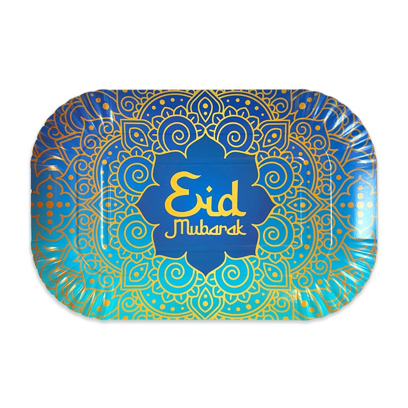 Eid Mubarak Papir Serveringsfade - 2 stk | Eid Fade - Temashop