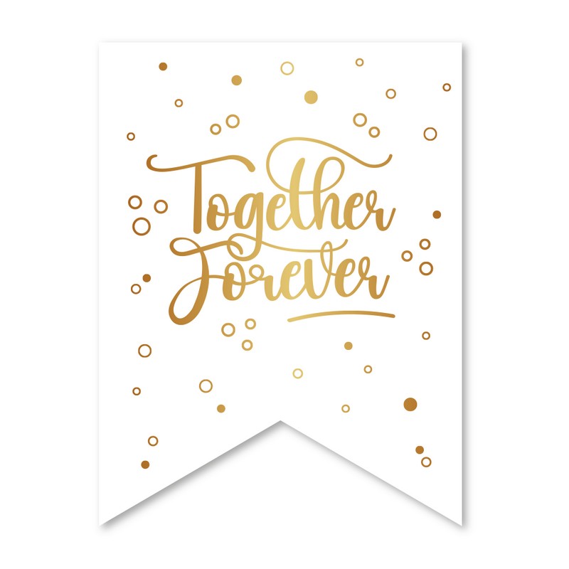 Together Forever Banner - 1 stk (6 m) | Bryllup Bannere - Temashop
