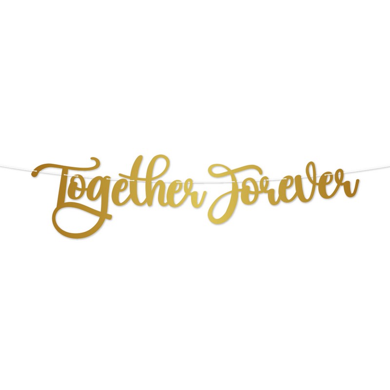 Together Forever Guirlande Guld - 1 stk | Bryllup Guirlander - Temashop