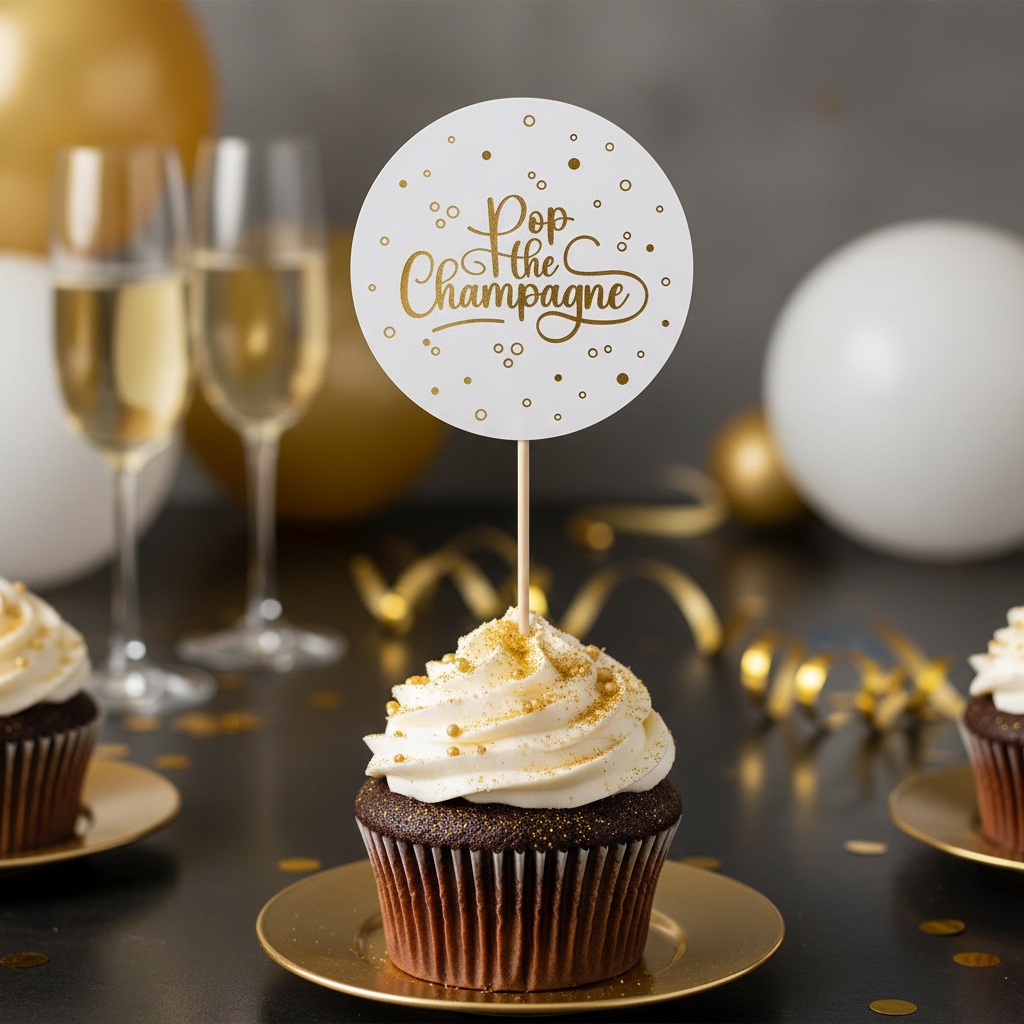 Pop the Champagne Kagepinde - 25 stk | Drinks Kagepinde - Temashop