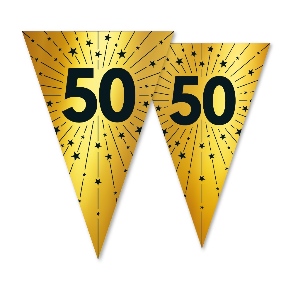 50 Års Guirlande Guld