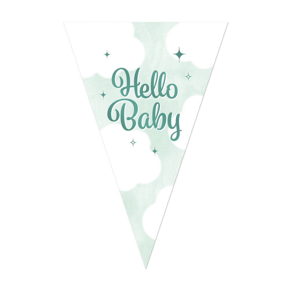 Hello Baby Vimpelguirlande