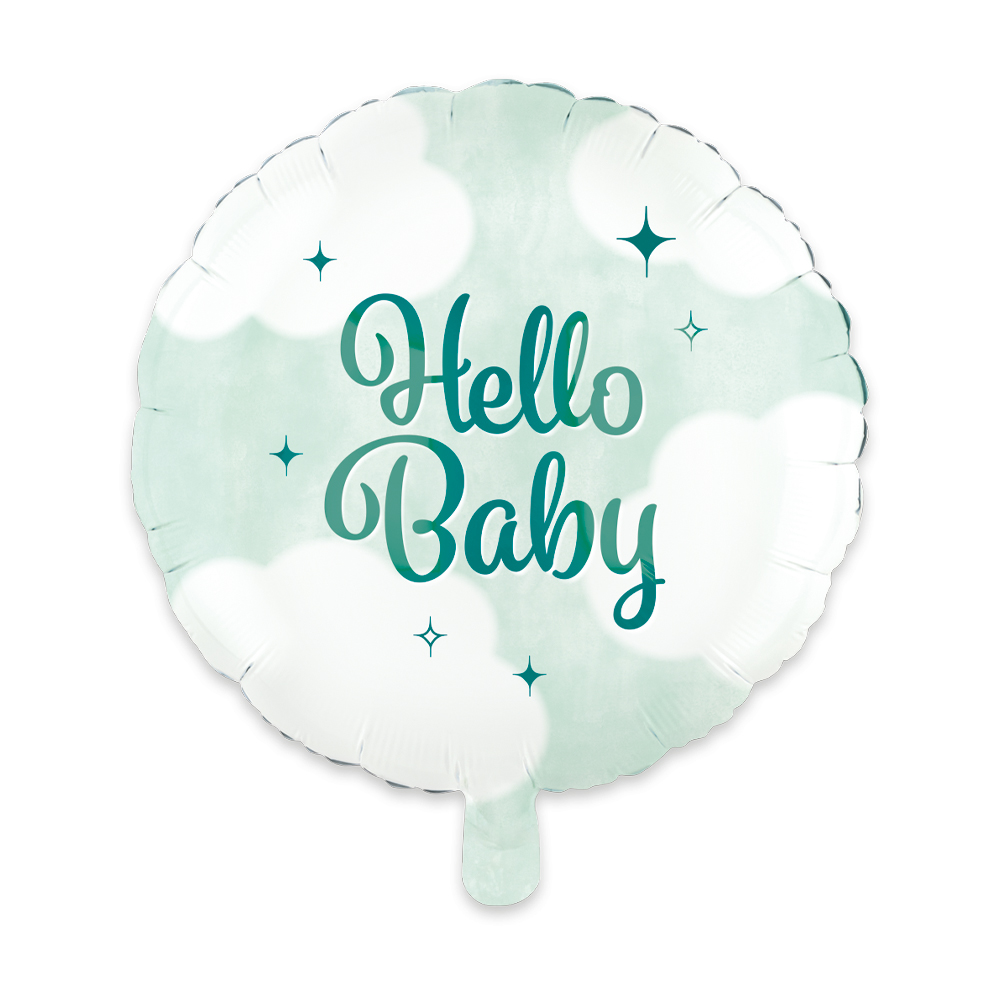 Hello Baby Folieballon Grøn