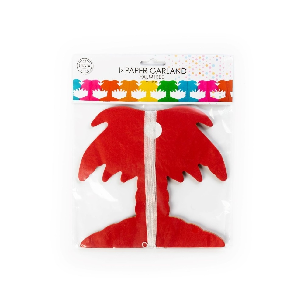 Palmetræ Guirlande Flerfarvet - 1 stk (6 m) | Hawaii Guirlander - Temashop