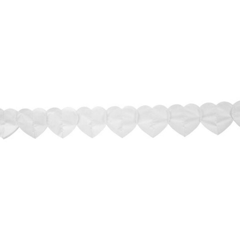 Hjerte Guirlande Hvid