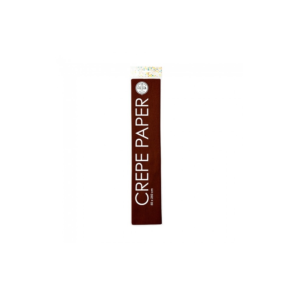 Creperulle Brun - 1 rulle (50 x 250 cm) | Brun Tema Creperulle - Temashop