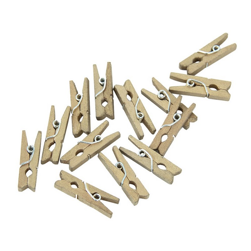 Mini Træklemmer Guld - 24 stk | Guld tema Klemmer - Temashop