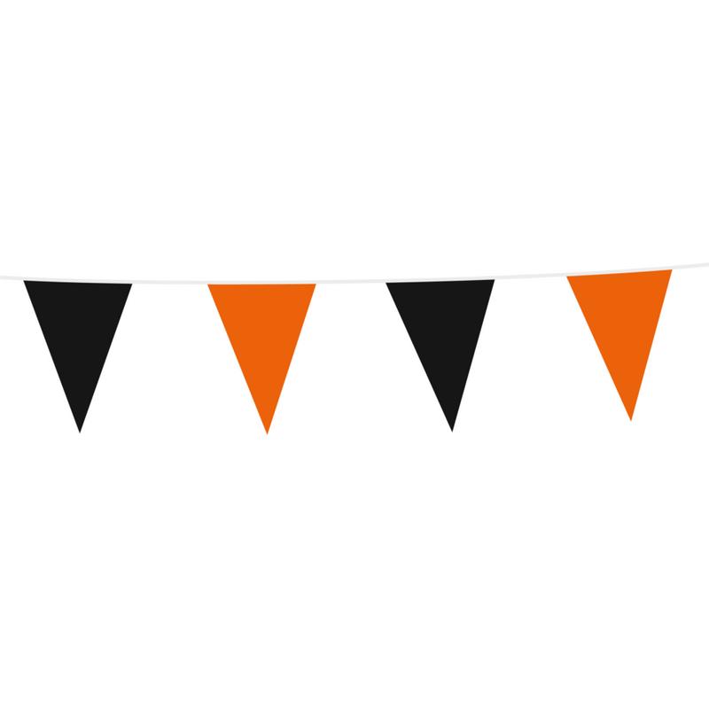 Vimpel Flagguirlande Sort/Orange