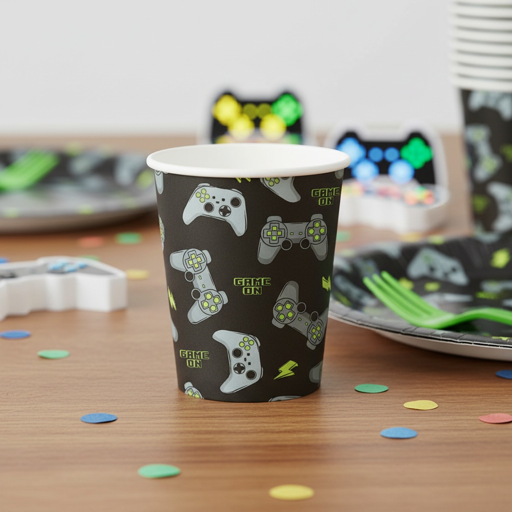 Gaming Controller Papkrus - 8 stk (210 ml) | Computerspil Krus - Temashop