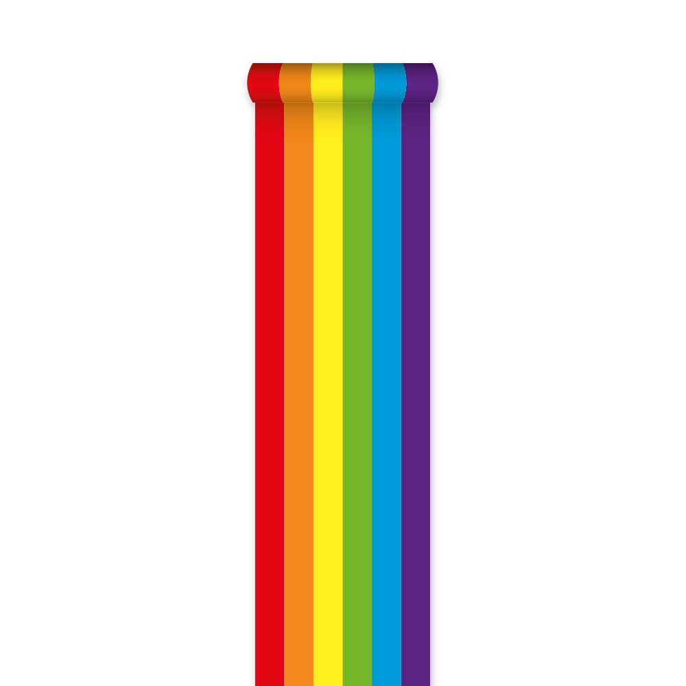 Stof Gulvløber Regnbue - 1 stk (450 x 60 cm) | Regnbue Gulvløber - Temashop