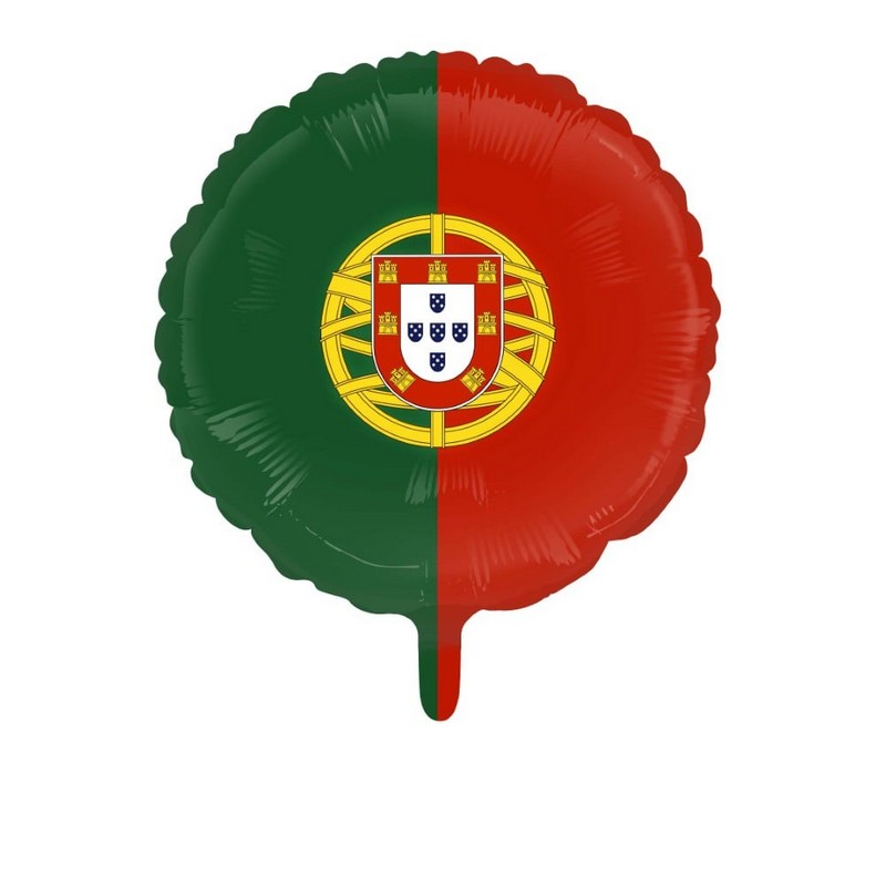 Portugal Folieballon - 1 stk (45 cm) | Portugal Folieballoner - Temashop