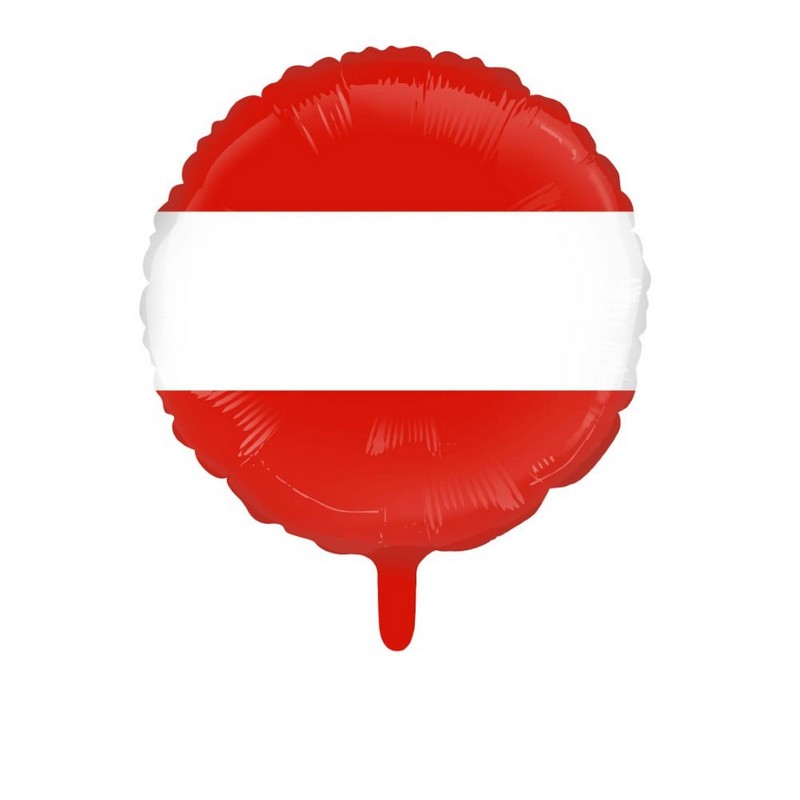 Østrig Folieballon - 1 stk (45 cm) | Østrig Folieballoner - Temashop