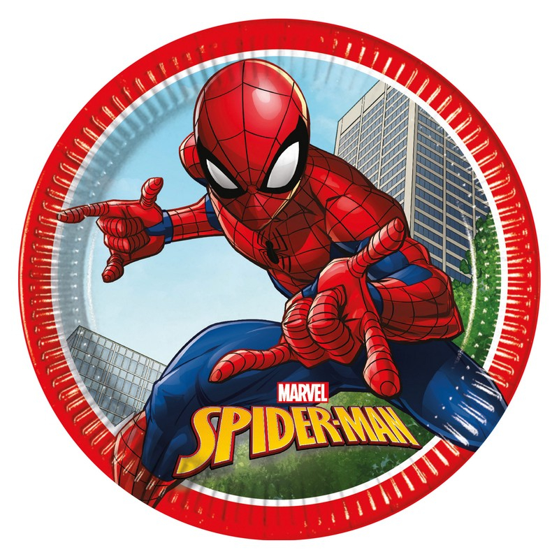 Spiderman Crime Fighter® Paptallerkener