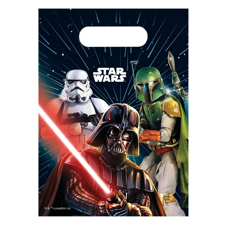 Star Wars Galaxy Slikposer - 6 stk | Star Wars Poser / Goodiebags - Temashop