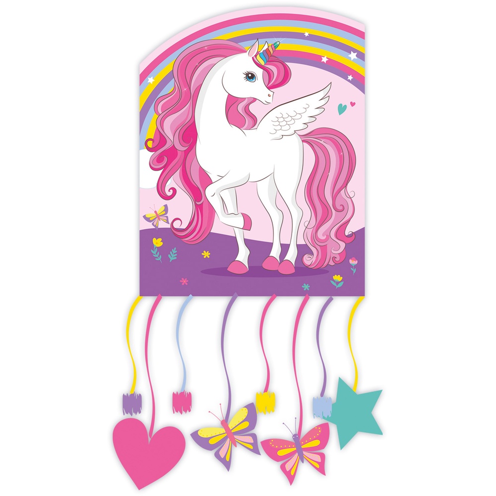 Enhjørning Piñata Regnbue - 1 stk | Enhjørning Pinata - Temashop