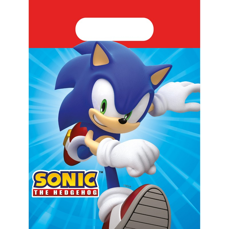 Sonic Poser - 4 stk (16 x 22 cm) | Sonic Poser / Goodiebags - Temashop