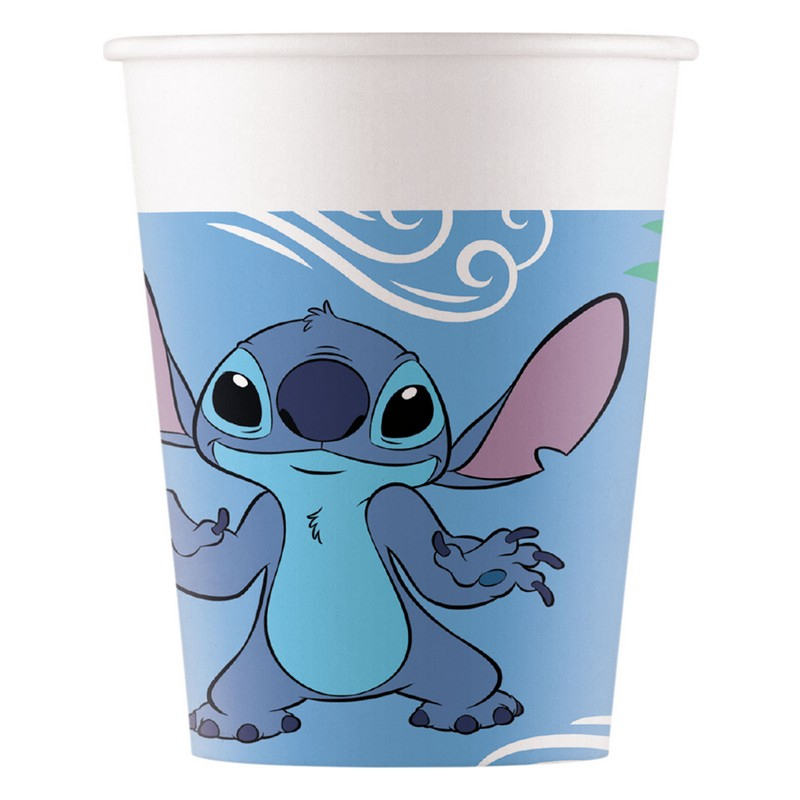 Stitch Krus - 8 stk (200 ml) | Lilo & Stitch Krus - Temashop