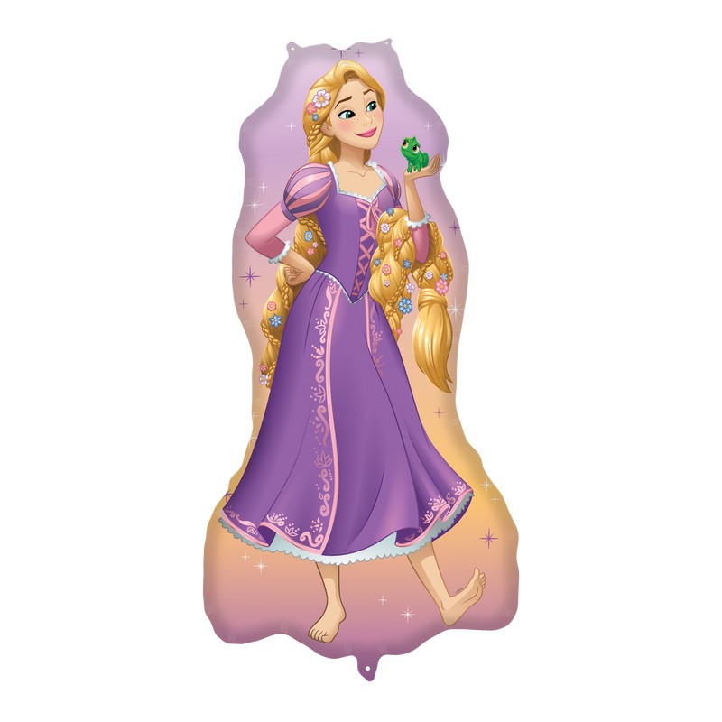 Rapunzel Stor Folieballon - 1 stk (101 x 58 cm) | Rapunzel Folieballoner - Temashop