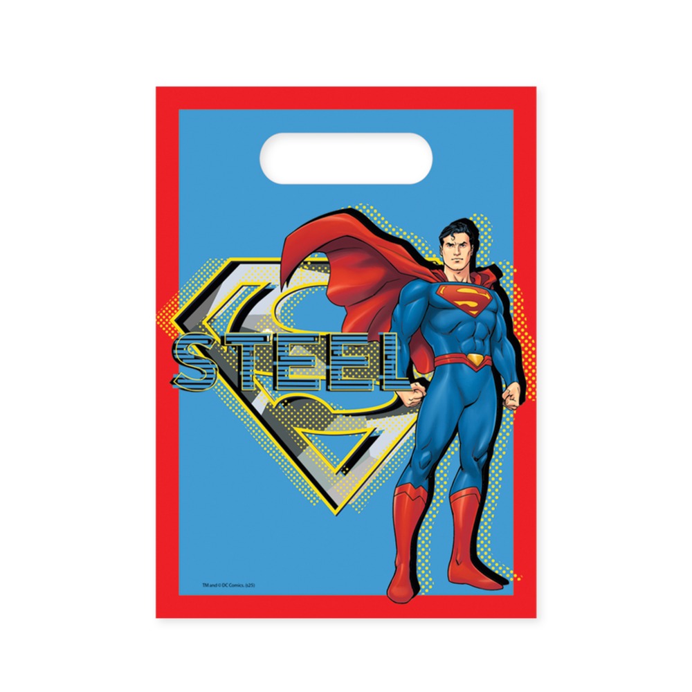 Superman Festposer - 6 stk | Superman Poser / Goodiebags - Temashop