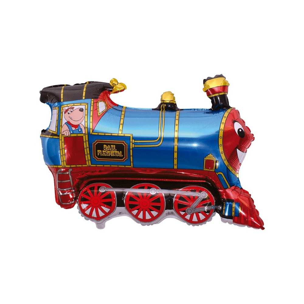 Tog Folieballon - 1 stk (71 x 79 cm) | Train Folieballoner - Temashop