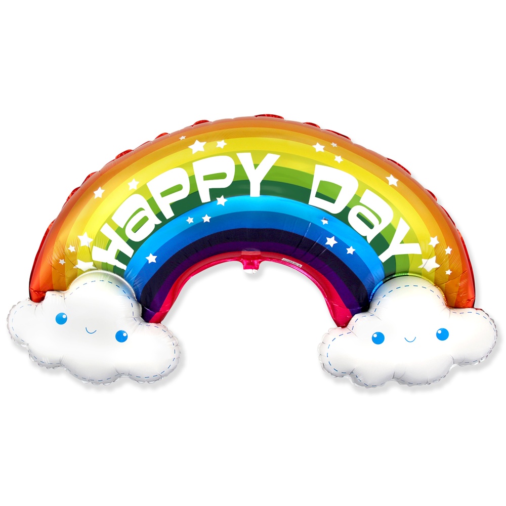 Happy Day Regnbue Folieballon