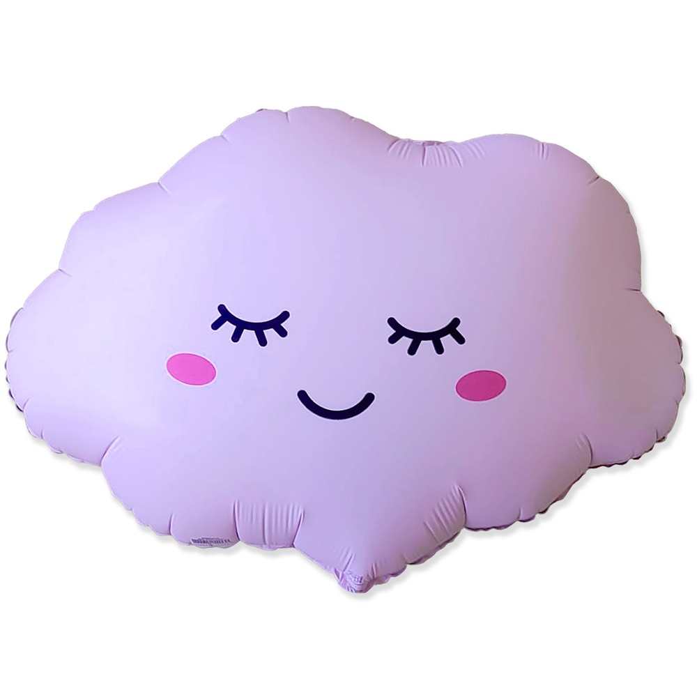 Sovende Sky Folieballon Mat Lyserød - 1 stk (56 x 69 cm) | Himmel Folieballoner - Temashop