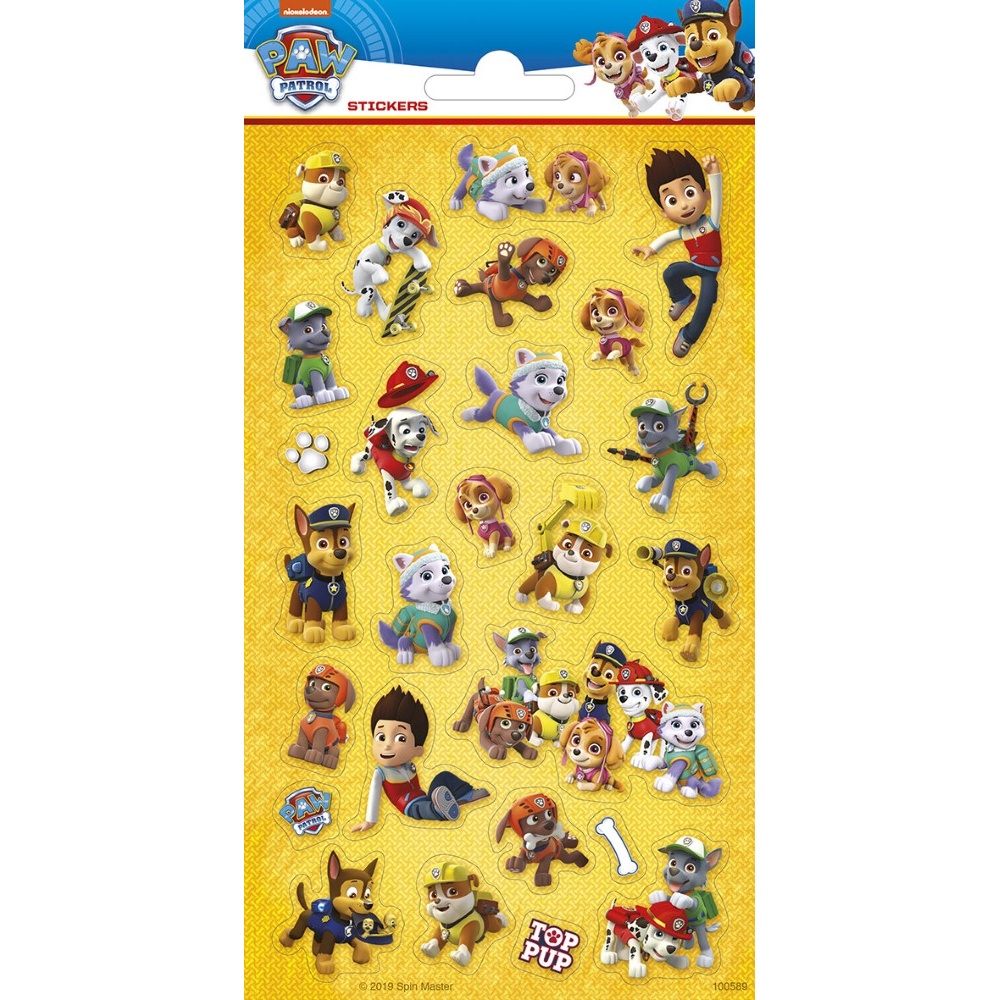 Paw Patrol Klistermærker - 1 stk | Paw Patrol Klistermærke - Temashop